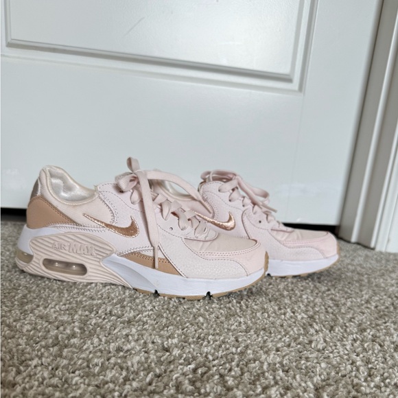 Nike Women's Air Max Blush and Gold Sneakers - Picture 1 of 4